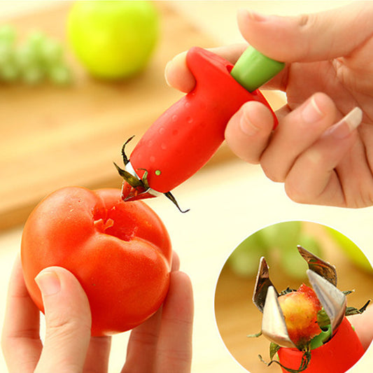 Kitchen Ware Tomato Stalks Fruit Strawberry Knife Stem Leaves Remover Fruit Slicer Strawberry Huller Fruit Corer Kitchen Tool U3